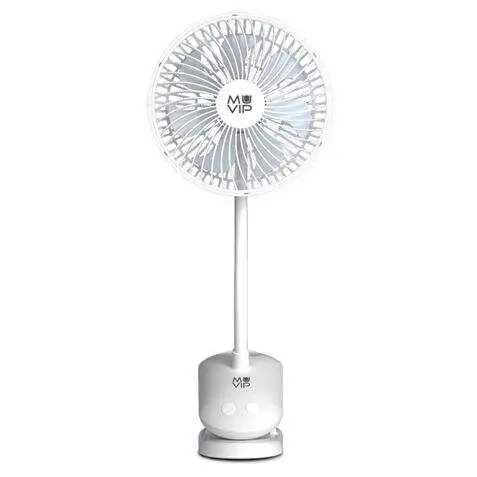 Muvip Ventilador de Pinza Portatil 5W 15cm de Diametro - 4 Velocidades - Angulo Ajustable hasta 360º - Autonomia hasta 9h...