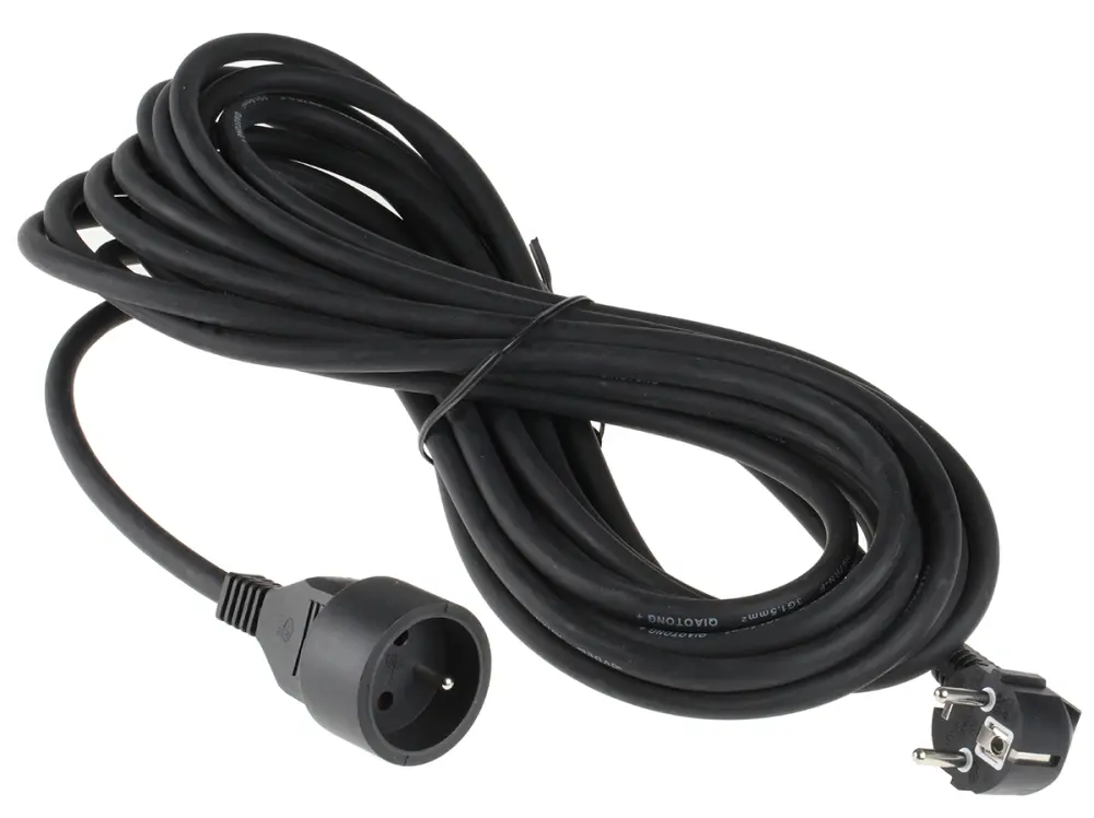 Regleta de enchufes , long. cable 10m Negro