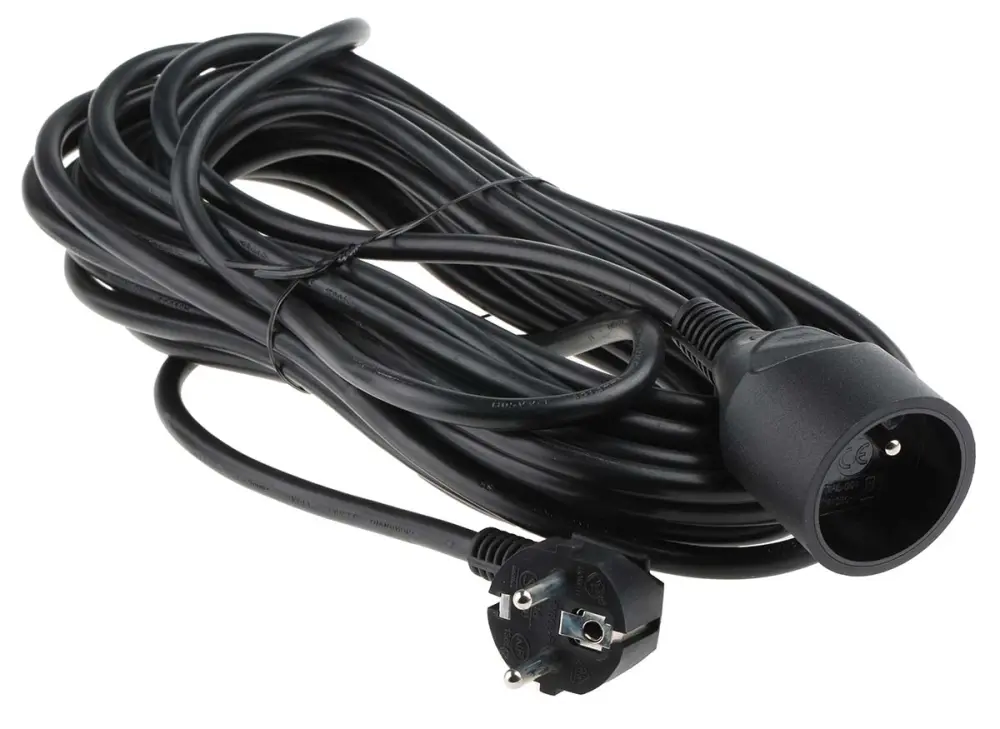 Regleta de enchufes , long. cable 10m, 1 toma Tipo E - francés, 230 V ac, 16A