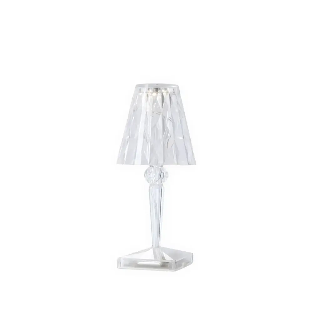 Resistente al Agua KARTELL Lampe (Sans Fil) Battery - Cristal - H 26 CM