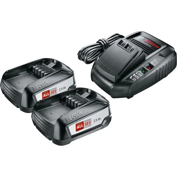 Bosch 18v starter kit (2 baterías 2,5ah + cargador al 1830cv) - herramienta