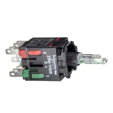Bloque de luces y contacto Schneider Electric ZB6ZB45B, 1 NA + 1 NC, LED, 12 → 24V