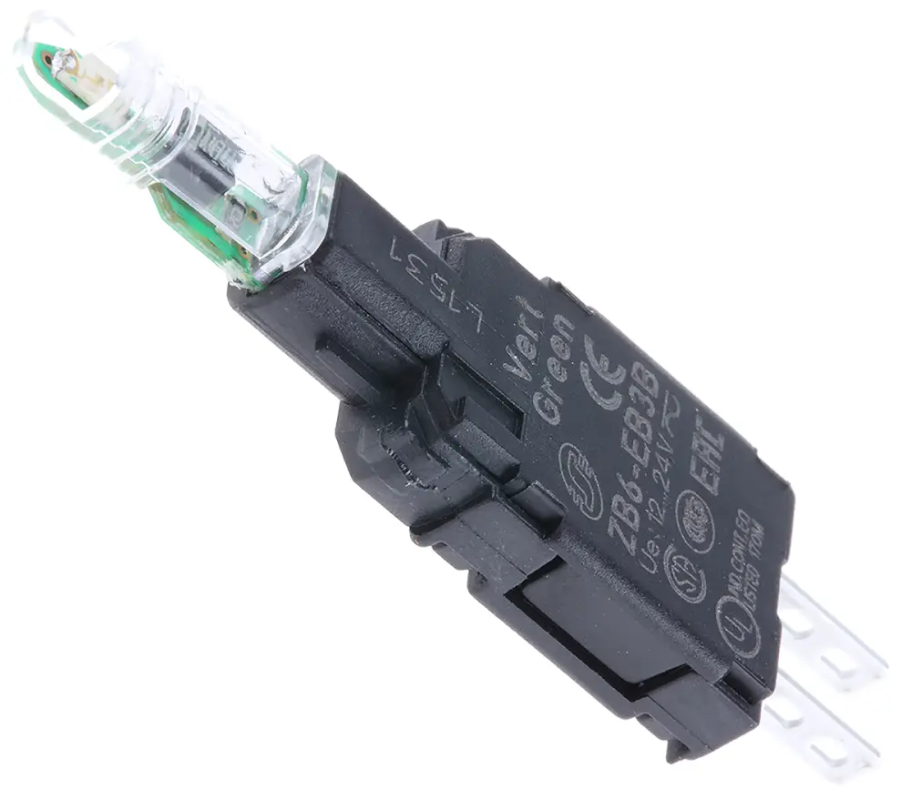 Bloque de luces Schneider Electric ZB6EB3B, LED, Verde, 30V ac/dc
