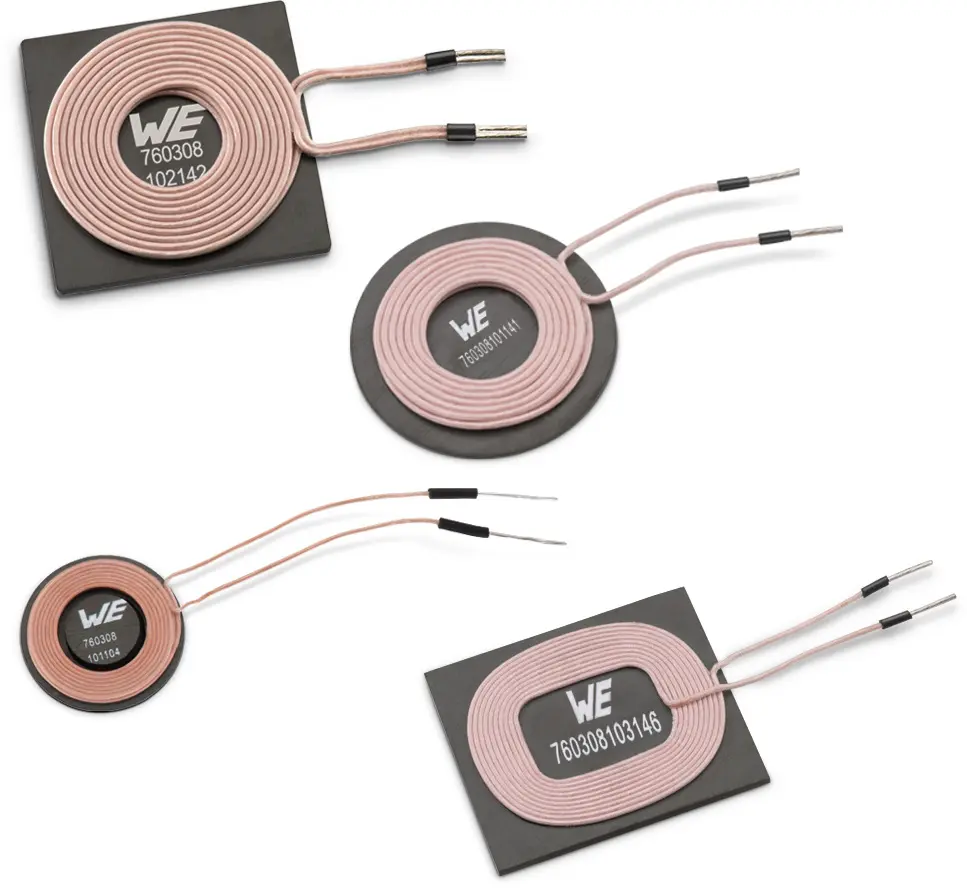 Bobina de carga inalámbrica Wurth Elektronik, 21A, 14mΩ Transmisor | 7.60308E+11