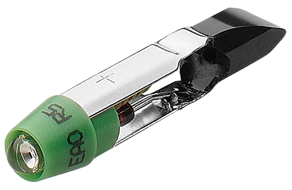 Bombilla para piloto luminoso LED EAO Blanco, λ x0.31/y0.32nm, 24V / 14mA, 700mcd, casquillo T5,5, Ø 6mm | 10-2112.1069