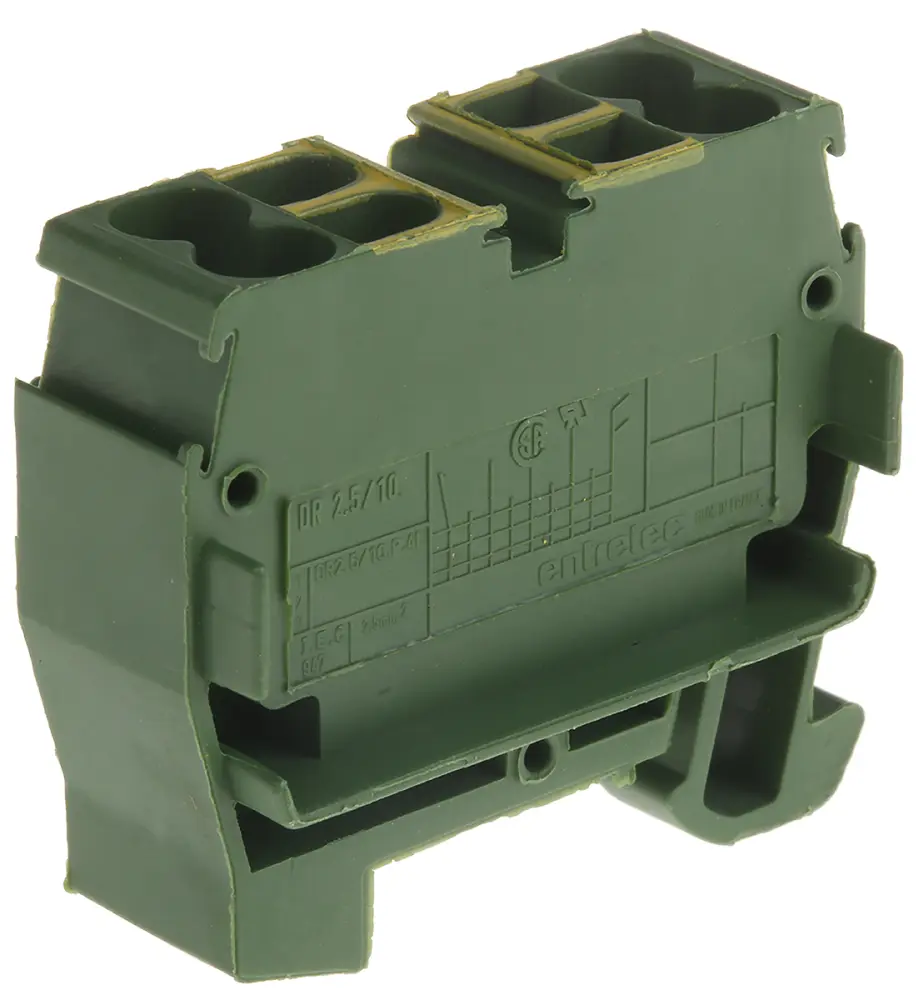 Borne para carril DIN, Terminación Abrazadera | 1SNA290219R1200 Entrelec