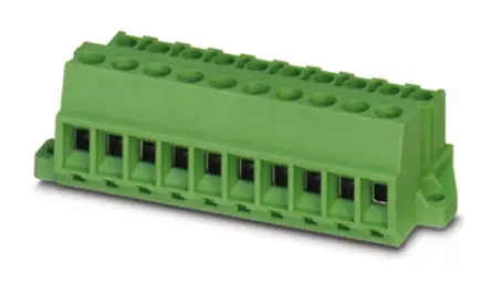 Borne enchufable para PCB Hembra Phoenix Contact de 22 vías, paso 5.08mm, 12A, de color Verde, terminación Tornillo | 18...