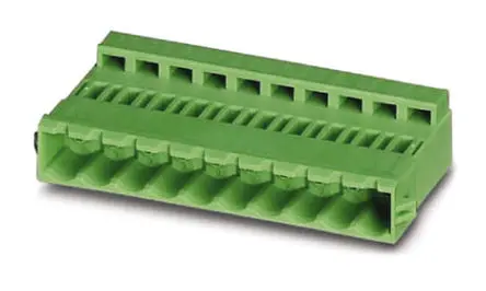 Borne enchufable para PCB Hembra Phoenix Contact de 11 vías, paso 5.08mm, 12A, de color Verde, terminación Tornillo | 18...