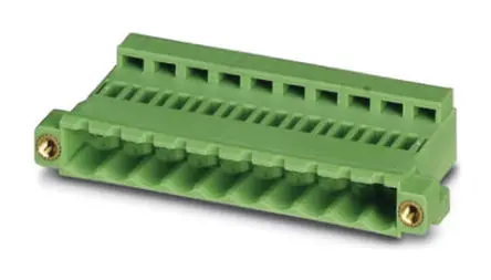Borne enchufable para PCB Hembra Phoenix Contact de 20 vías, paso 5.08mm, 12A, de color Verde, terminación Tornillo | 18...
