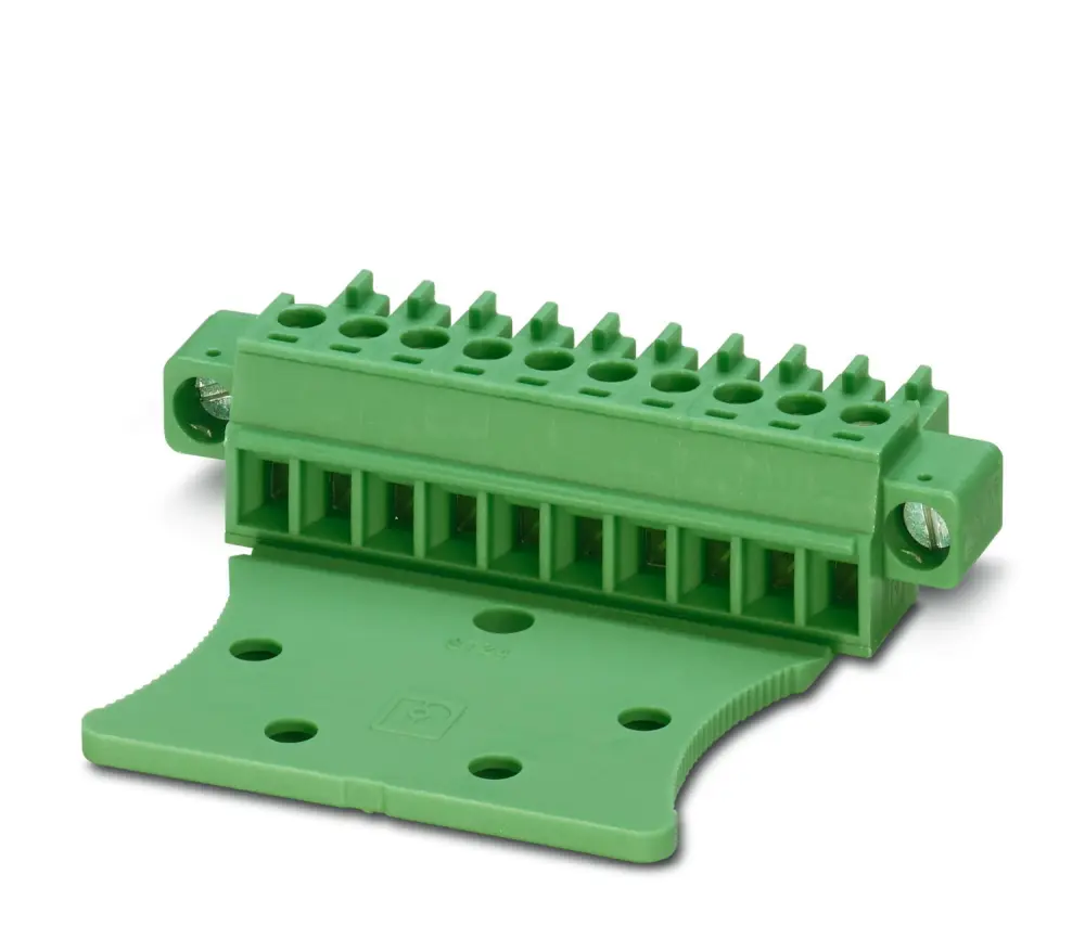 Borne enchufable para PCB Hembra Phoenix Contact de 16 vías, paso 3.81mm, 8A, de color Verde, terminación Tornillo | 176...