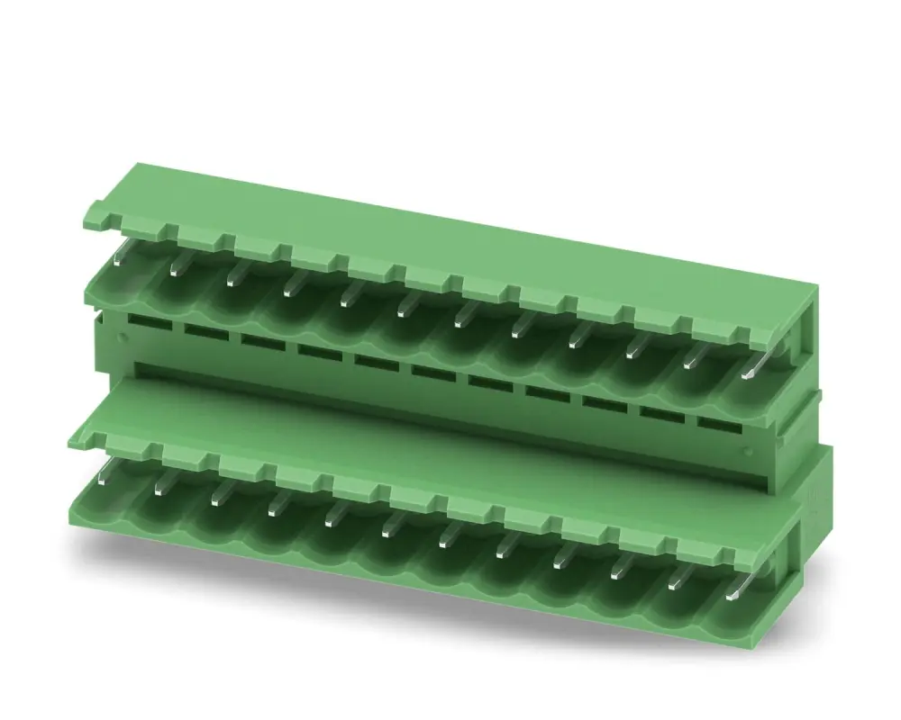 Conector macho para PCB Phoenix Contact serie MDSTB 2.5/12-G-5.08 de 12 vías, paso 5.08mm, para soldar | 1842610