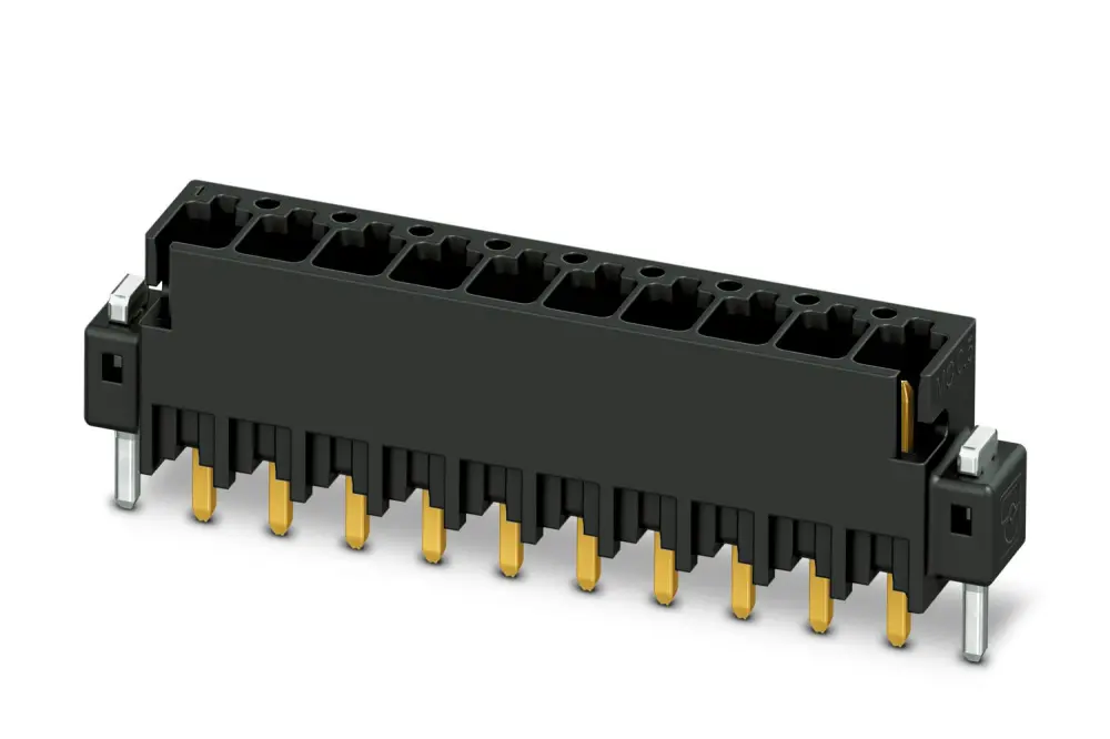 Conector macho para PCB Phoenix Contact serie MCV 0.5/ 4-G-2.54 P20THRR24C2 de 4 vías, 1 fila, paso 2.54mm, para soldar |...