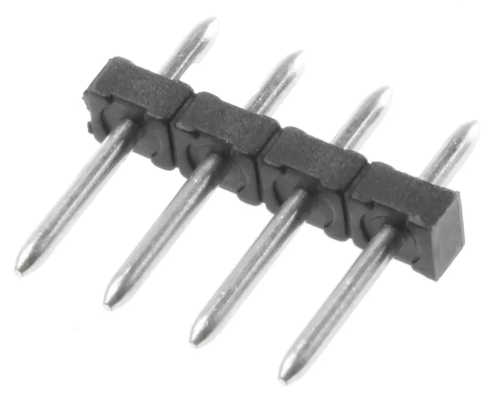 Regleta de pines Phoenix Contact serie PST 1.0/ 4-3.5 de 4 vías, 1 fila, paso 3.5mm, para soldar, Orificio Pasante | 1945119