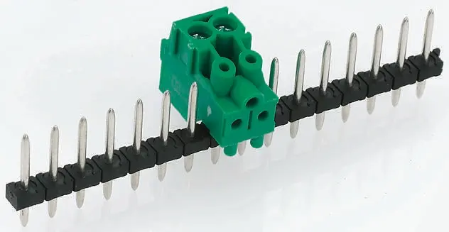Regleta de pines Phoenix Contact serie PST 1.3/ 3-5.0 de 3 vías, 1 fila, paso 5.0mm, para soldar, Orificio Pasante | 1933192
