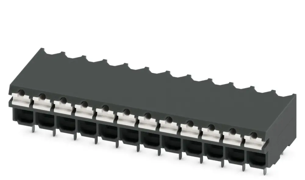 Borne para PCB Phoenix Contact, paso 3.5mm, 13.5A, de color Negro, montaje Montaje en orificio pasante, terminación | 182...