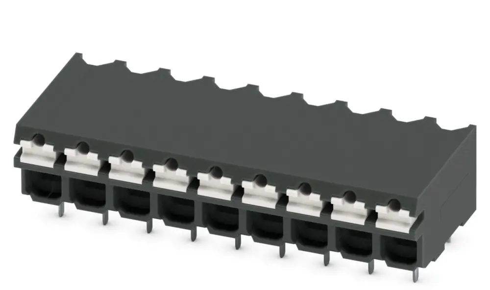 Borne para PCB Phoenix Contact, paso 3.81mm, 13.5A, de color Negro, montaje Montaje en orificio pasante, terminación | 18...