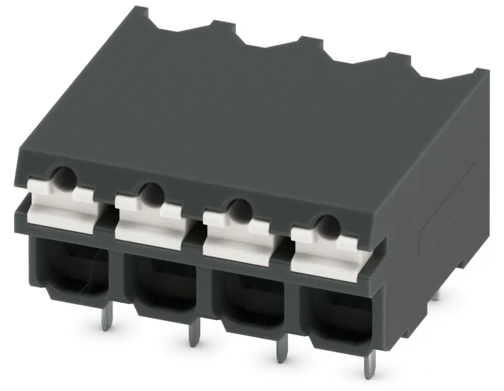Borne para PCB Phoenix Contact, paso 3.81mm, 13.5A, de color Negro, montaje Montaje en orificio pasante, terminación | 18...