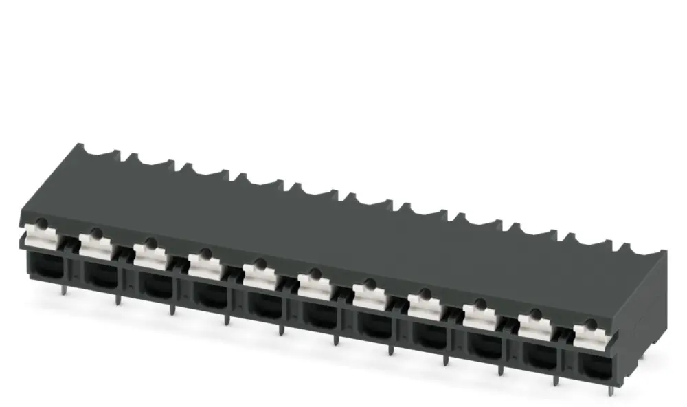 Borne para PCB Phoenix Contact, paso 5.08mm, 13.5A, de color Negro, montaje Montaje en orificio pasante, terminación | 18...