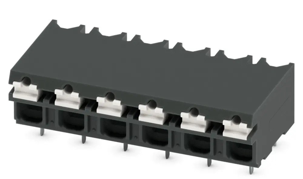 Borne para PCB Phoenix Contact, paso 5.08mm, 13.5A, de color Negro, montaje Montaje en orificio pasante, terminación | 18...