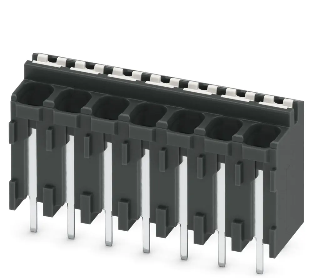 Borne para PCB Phoenix Contact, paso 3.81mm, 13.5A, de color Negro, montaje Montaje en orificio pasante, terminación | 18...