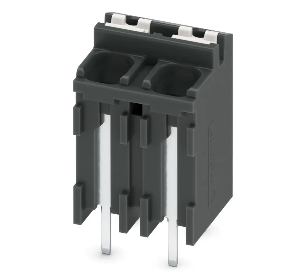 Borne para PCB Phoenix Contact, paso 5mm, 13.5A, de color Negro, montaje Montaje en orificio pasante, terminación | 1822532