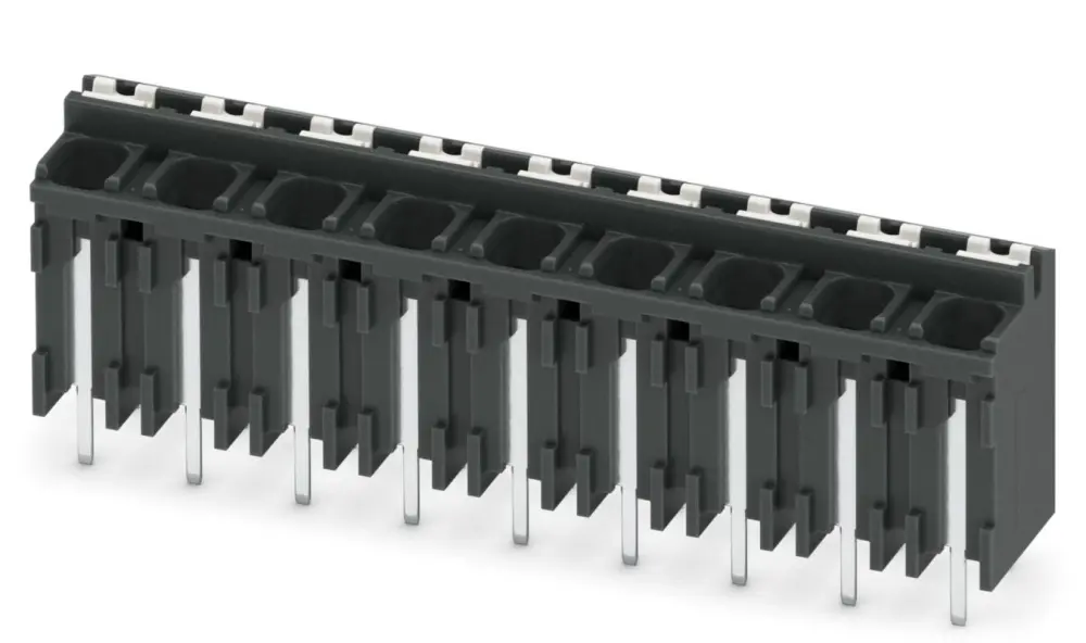 Borne para PCB Phoenix Contact, paso 5.08mm, 13.5A, de color Negro, montaje Montaje en orificio pasante, terminación | 18...