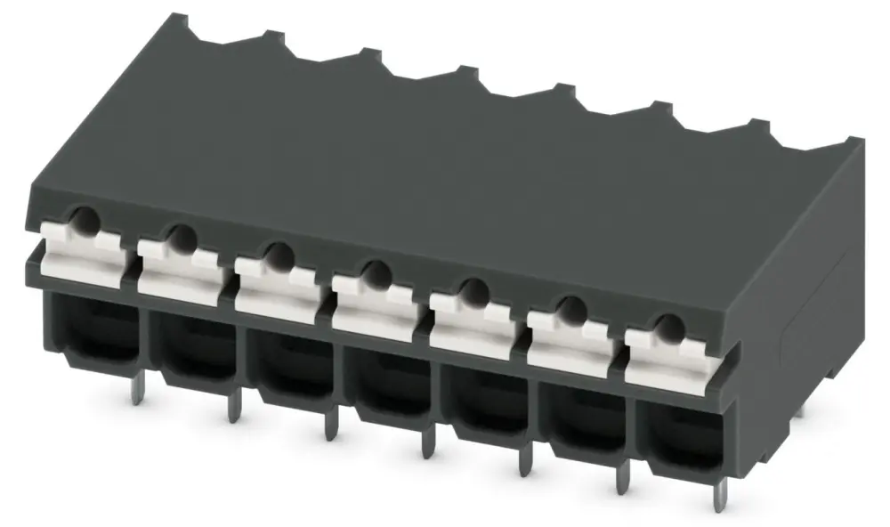 Borne para PCB Phoenix Contact, paso 3.5mm, 13.5A, de color Negro, montaje Montaje en orificio pasante, terminación | 182...