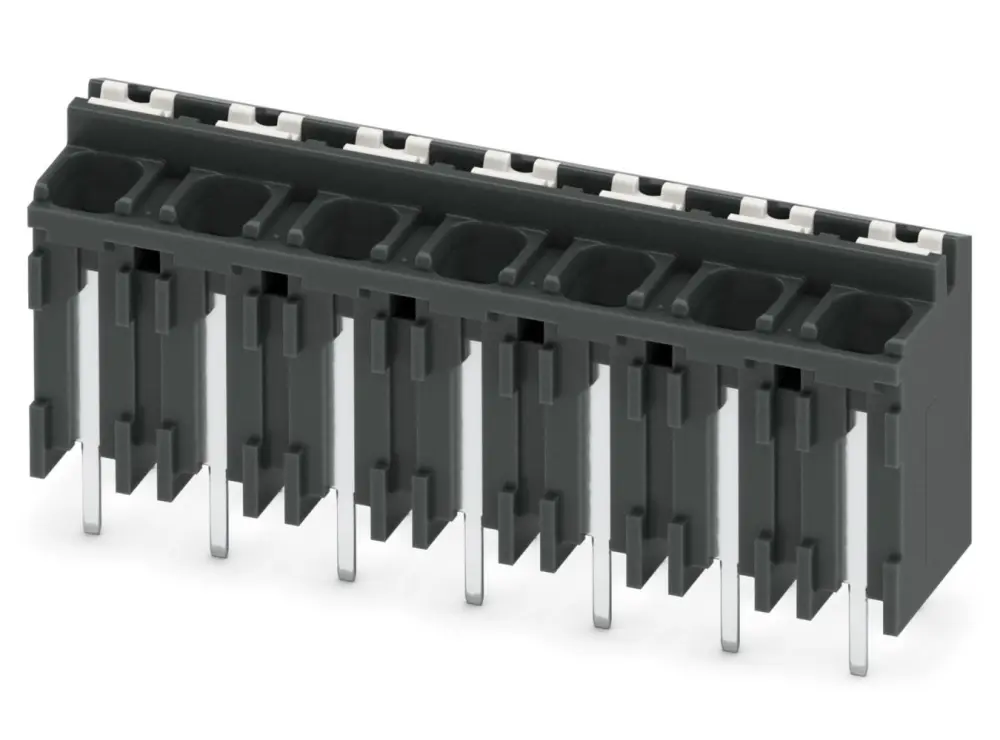 Borne para PCB Phoenix Contact, paso 5.08mm, 13.5A, de color Negro, montaje Montaje en orificio pasante, terminación | 18...