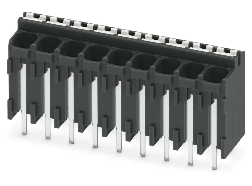 Borne para PCB Phoenix Contact, paso 3.5mm, 13.5A, de color Negro, montaje Montaje en orificio pasante, terminación | 182...