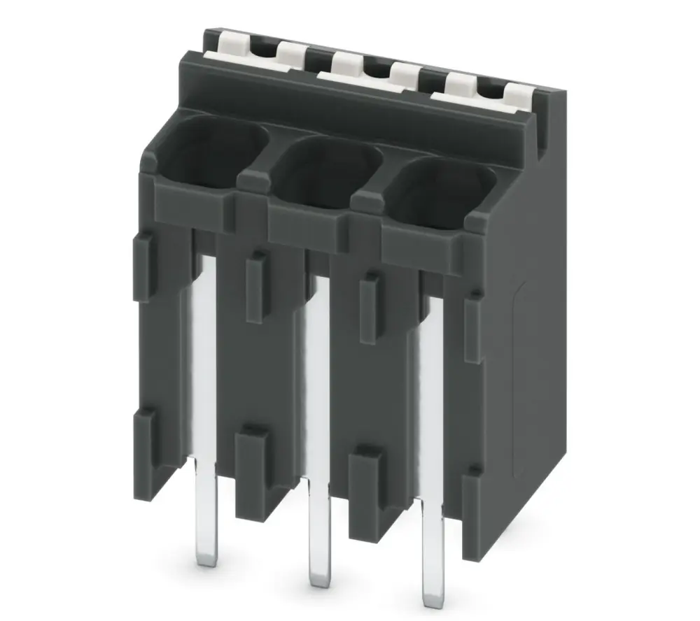 Borne para PCB Phoenix Contact, paso 3.81mm, 13.5A, de color Negro, montaje Montaje en orificio pasante, terminación | 18...