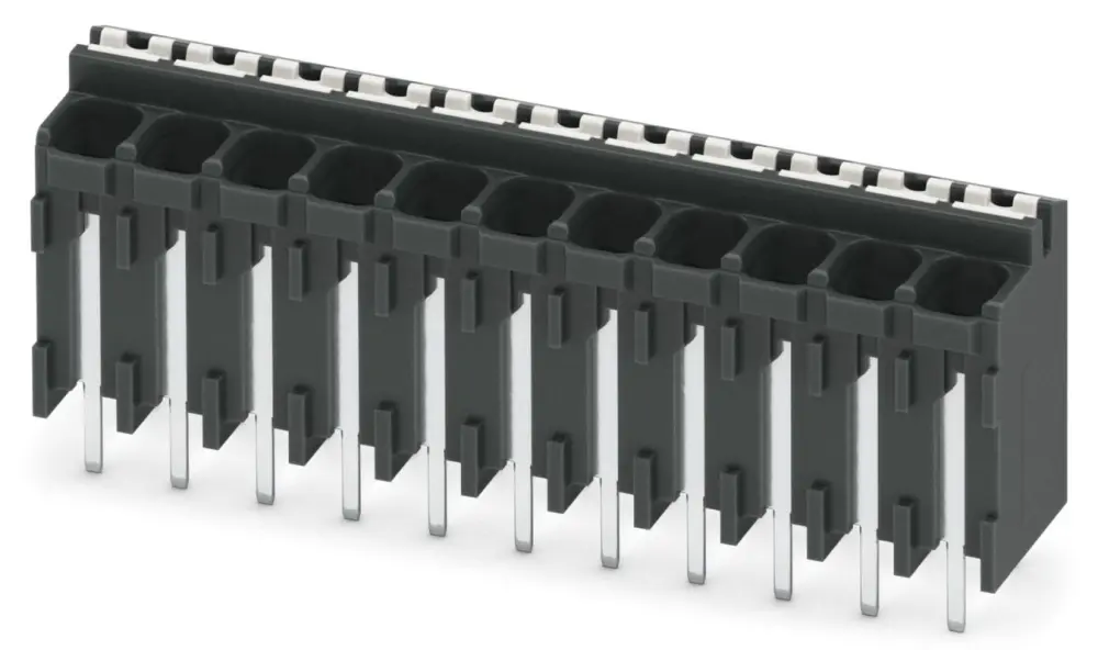 Borne para PCB Phoenix Contact, paso 3.5mm, 13.5A, de color Negro, montaje Montaje en orificio pasante, terminación | 182...
