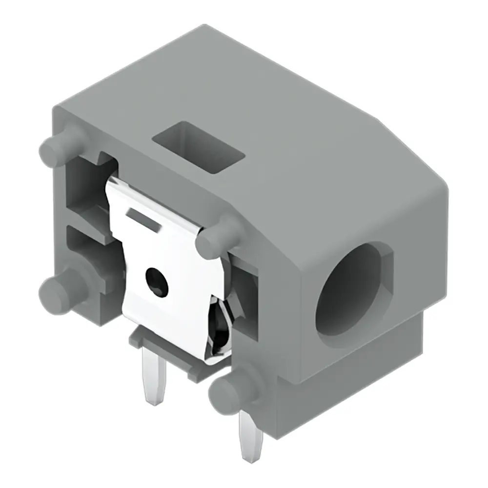 Borne para PCB Macho WAGO de 1 ví , paso 7.5/7.62mm, montaje Montaje en orificio pasante, terminación Encajado | 235-756