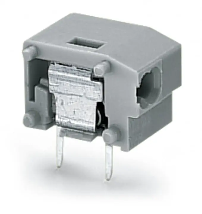 Borne para PCB Macho WAGO de 1 ví , paso 10/10.16mm, montaje Montaje en orificio pasante, terminación Cable presión | 2...