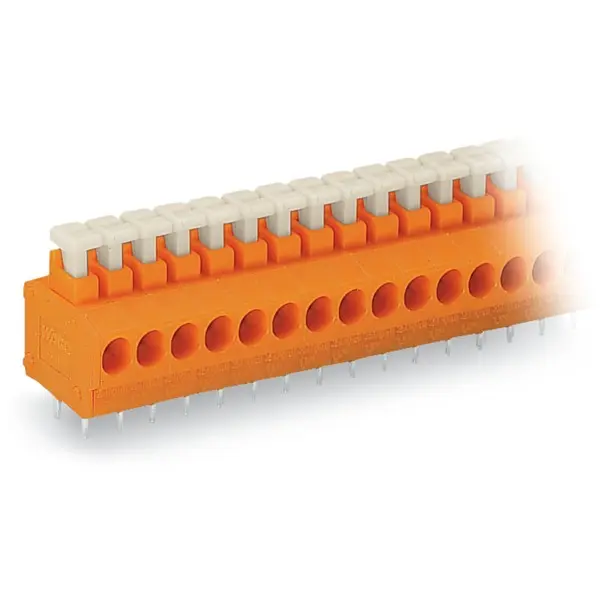 Borne para PCB Macho WAGO de 3 vías , paso 3.81mm, montaje Montaje en orificio pasante, terminación Encajado | 235-103