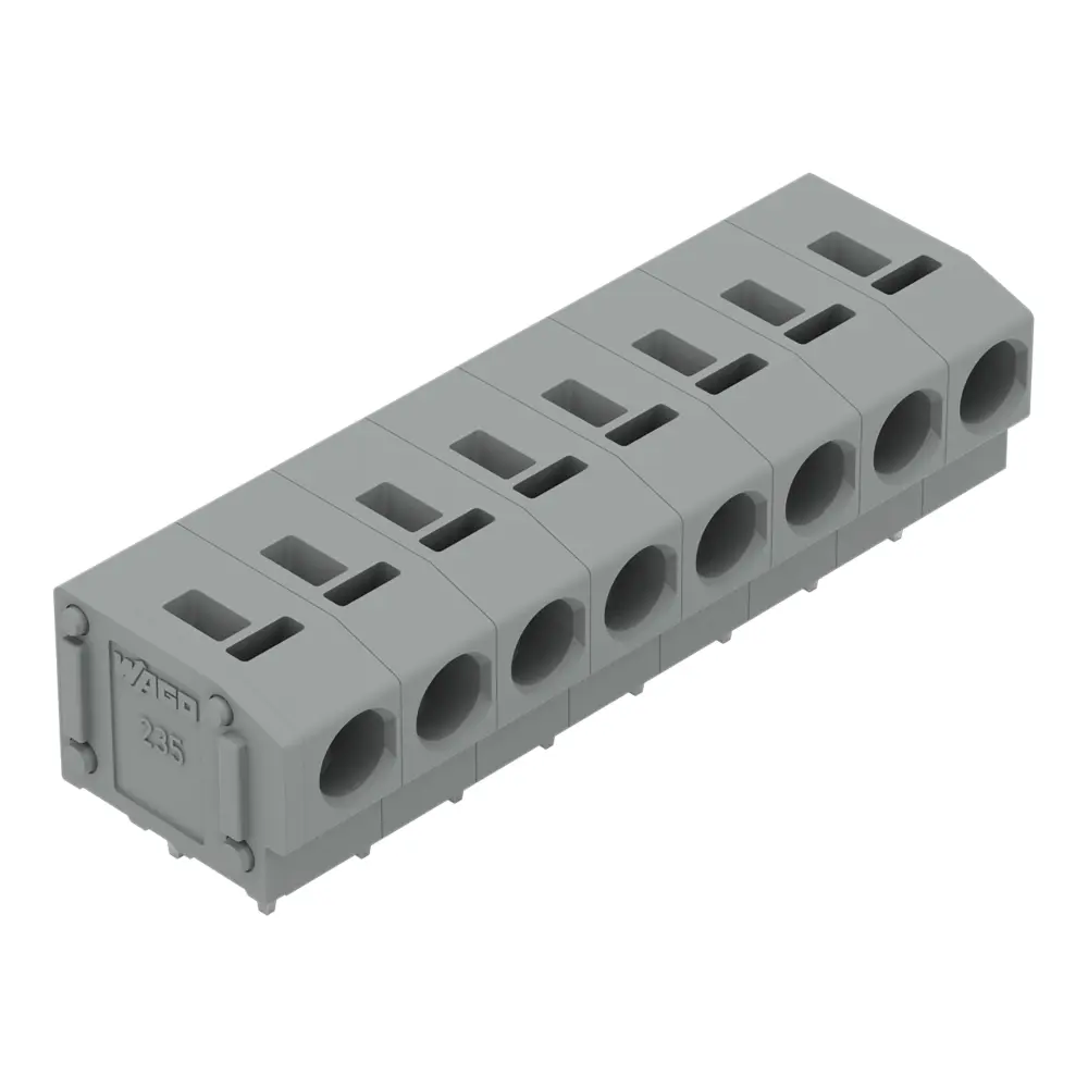 Borne para PCB Macho WAGO de 8 vías , paso 5/5.08mm, montaje Montaje en orificio pasante, terminación Cable presión | 2...