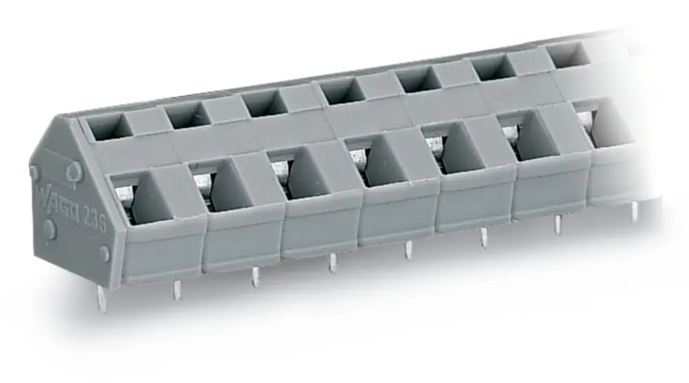 Borne para PCB Macho WAGO de 3 vías , paso 7.5/7.62mm, montaje Montaje en orificio pasante, terminación Abrazadera de | ...