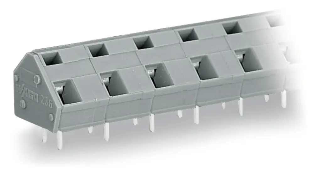 Borne para PCB Macho WAGO de 16 vías , paso 10/10.16mm, montaje Montaje en orificio pasante, terminación Abrazadera de |...
