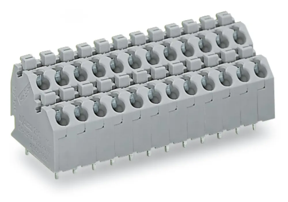 Borne para PCB Macho WAGO de 10 vías en 2 filas, paso 5mm, montaje Montaje en orificio pasante, terminación Encajado | 2...
