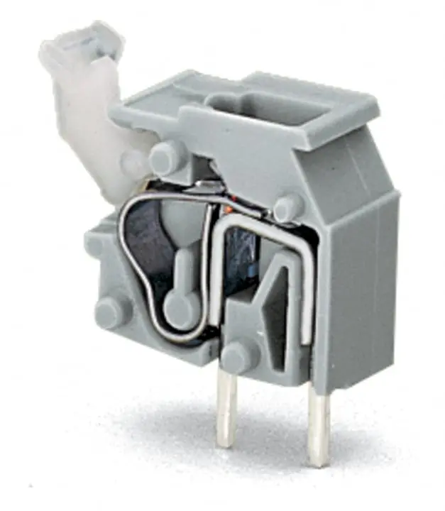 Conector de PCB Macho WAGO de 1 ví en 2 filas, paso 7.5/7.62mm, montaje Montaje en orificio pasante, terminación | 255-501