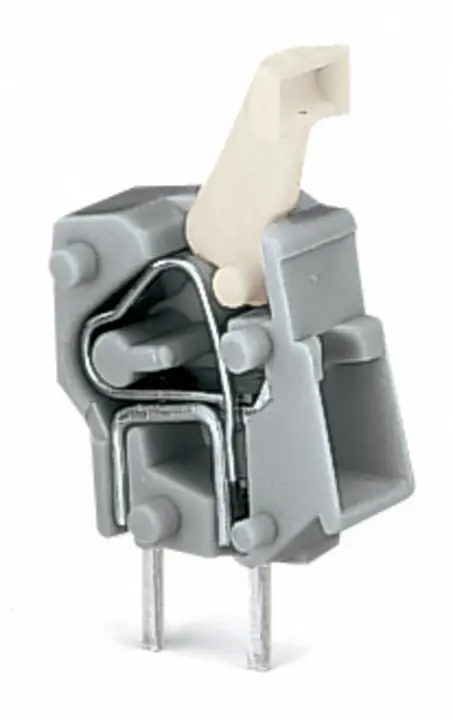 Conector de PCB Macho WAGO de 1 ví en 2 filas, paso 5/5.08mm, montaje Montaje en orificio pasante, terminación Encajado ...