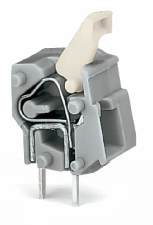 Conector de PCB Macho WAGO de 1 ví , paso 7.5/7.62mm, montaje Montaje en orificio pasante, terminación Encajado | 257-754