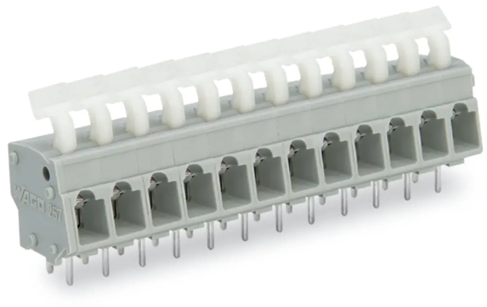 Conector de PCB Macho WAGO de 6 vías en 2 filas, paso 5/5.08mm, montaje Montaje en orificio pasante, terminación | 257-456