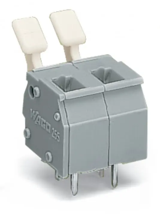 Conector de PCB Macho WAGO de 2 vías en 2 filas, paso 7.5/7.62mm, montaje Montaje en orificio pasante, terminación | 255...