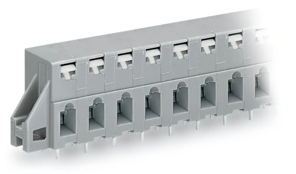 Conector de PCB Macho WAGO de 8 vías , paso 7.5mm, montaje Montaje en orificio pasante, terminación Abrazadera de Caja |...