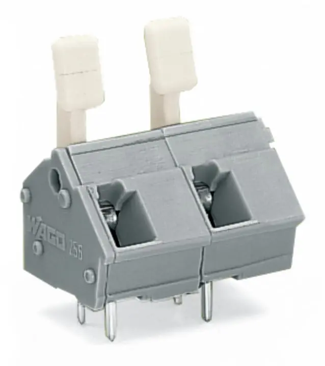 Conector de PCB Macho WAGO de 2 vías , paso 10/10.16mm, montaje Montaje en orificio pasante, terminación Abrazadera de |...