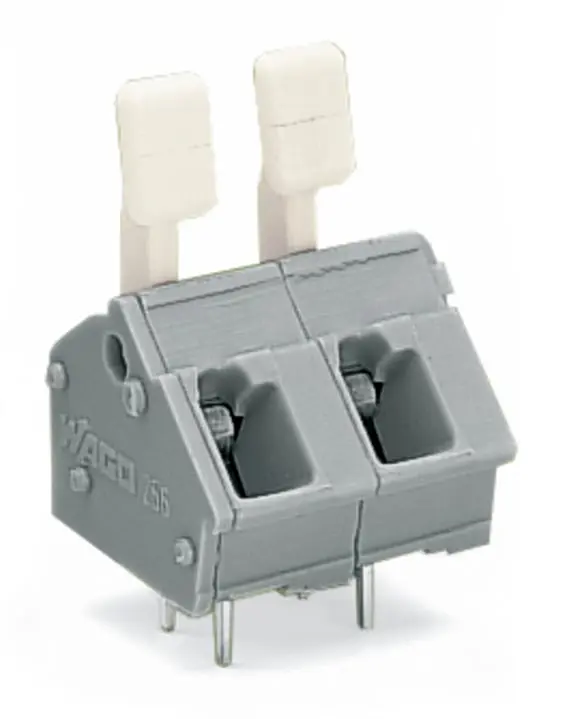Conector de PCB Macho WAGO de 2 vías , paso 7.5/7.62mm, montaje Montaje en orificio pasante, terminación Abrazadera de |...