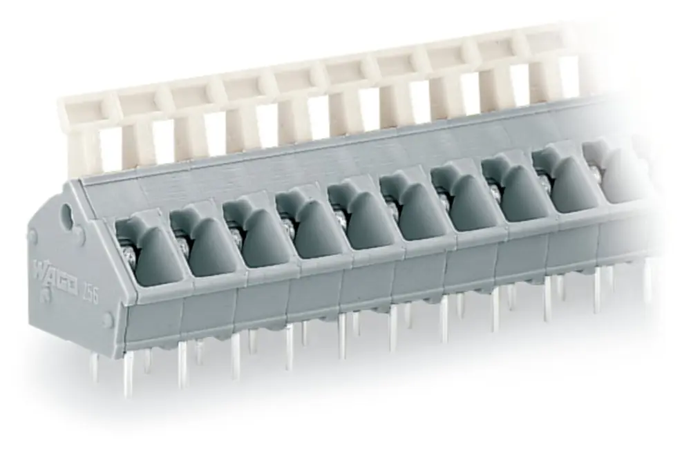 Conector de PCB Macho WAGO de 8 vías , paso 5/5.08mm, montaje Montaje en orificio pasante, terminación Encajado | 256-408