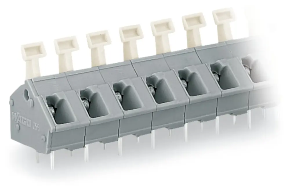 Conector de PCB Macho WAGO de 7 vías , paso 7.5/7.62mm, montaje Montaje en orificio pasante, terminación Encajado | 256-507