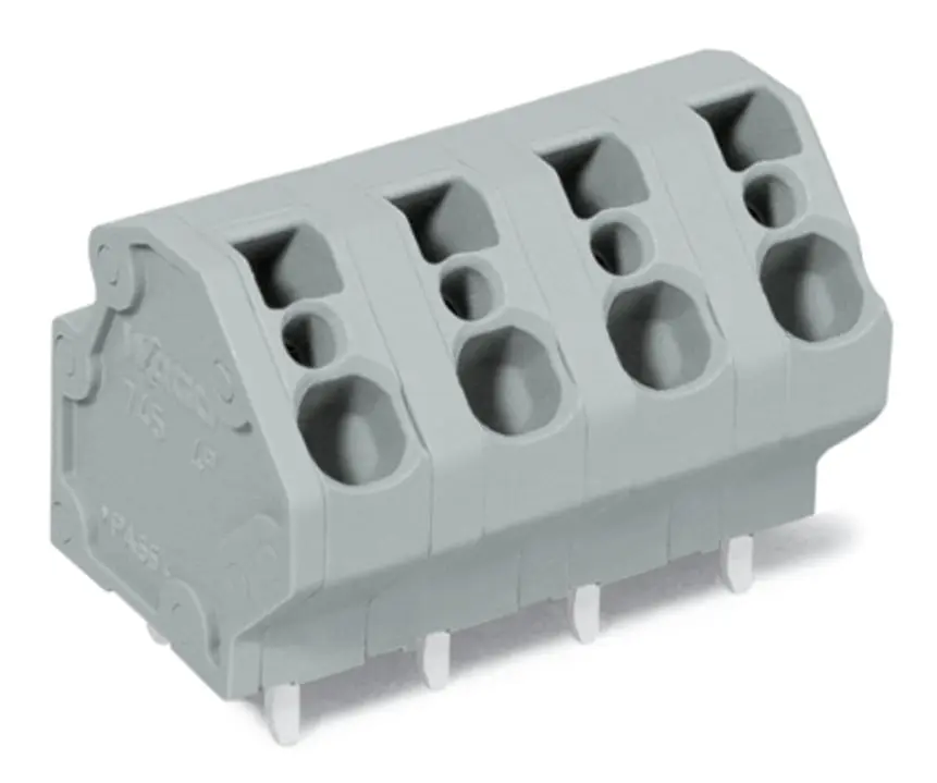 Conector de PCB Macho WAGO de 2 vías, paso 7.5mm, montaje Montaje en orificio pasante, terminación Abrazadera de Caja | ...