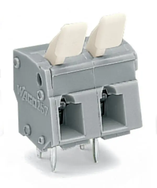 Conector de PCB Macho WAGO de 2 vías , paso 7.5/7.62mm, montaje Montaje en orificio pasante, terminación Abrazadera de |...